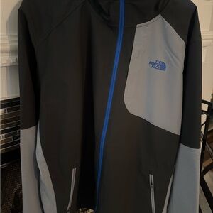 The North Face Men's Black and Light Gray Performance Jacket
